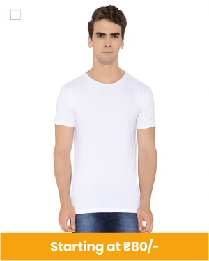 Micro Polyester round neck t-shirt for customization