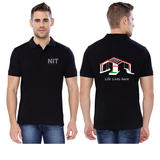 NIT Hamirpur Collared T-shirt for Men - Life Lives Here Design