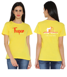 Thapar University Round Neck T-shirts for Women - Life Lives Here Design