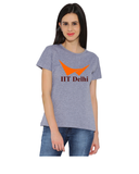 IIT Delhi Round Neck T-Shirt for Women - Wings Design