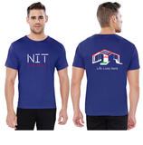 NIT Hamirpur Round Neck T-shirt for Men - Life Lives Here Design