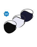 FACE PROTECTOR WITH LONG LOOP - BLACK, WHITE, NAVY COLOUR (Pack of 3)