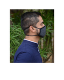 FACE PROTECTOR WITH LONG LOOP - CHARCOAL COLOUR (Pack of 3)