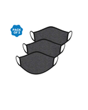 FACE PROTECTOR WITH EAR LOOP - CHARCOAL COLOUR (Pack of 3)
