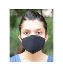 FACE PROTECTOR WITH EAR LOOP - BLACK COLOUR (Pack of 3)