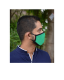 FACE PROTECTOR WITH EAR LOOP - GREEN COLOUR (Pack of 3)