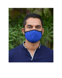FACE PROTECTOR WITH LONG LOOP - NAVY BLUE, ROYAL BLUE, CHARCOAL COLOUR (Pack of 3)