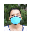FACE PROTECTOR WITH EAR LOOP - TURQUOISE COLOUR (Pack of 3)
