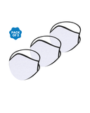 FACE PROTECTOR WITH LONG LOOP - WHITE COLOUR (Pack of 3)