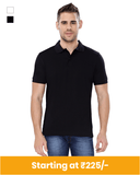 Premium Cotton Collar Neck T-Shirt for Customization