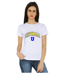 Chitkara University Round Neck T-Shirts for Women - Chitkara U Design