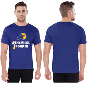 Chemical Engineer Round Neck Tees - Flask Design