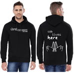 Punjabi University Classic Hoody for Men - Life Lives Here Design