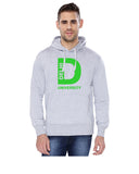 Delhi University Classic Hoody for Men - Big D  - Green Art