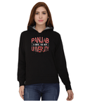 Panjab University Premium Classic Hoody for Women - Panjab University Est 1947 - Red and White Art