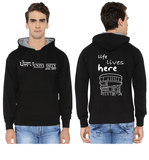 Panjab University Premium Classic Hoody for Men - Life Lives Here - White Art