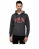 Delhi University Premium Classic Hoody for Men - Classic Design - Maroon and White Art