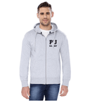 Panjab University Zipper Hoody for Men - PU Crest Design - Black Art