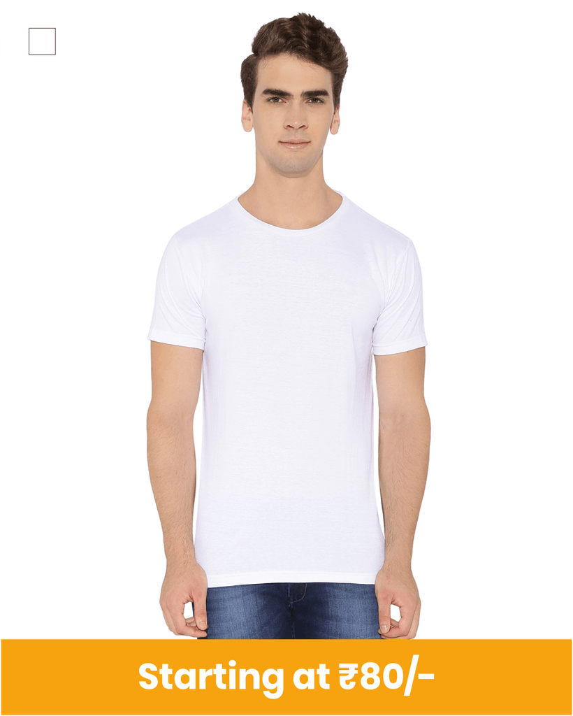 Micro Polyester round neck t-shirt for customization