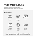 FACE PROTECTOR WITH LONG LOOP - WHITE COLOUR (Pack of 3)