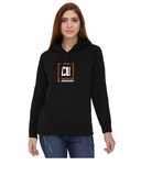 Chandigarh University Classic Hoody for Women - CU Box Design