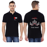 Banaras Hindu University (BHU) Collared T-shirt for Men - Life Lives Here Design