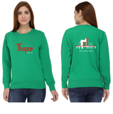 Thapar University Round Neck Sweatshirt for Women - Life lives here Design