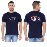 NIT Hamirpur Round Neck T-shirt for Men - Life Lives Here Design
