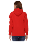 Punjabi University Zipper Hoody for Women - Left Sleeve Design