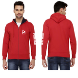 Punjab Agricultural University Zipper Hoody for Men - Left Sleeve Design