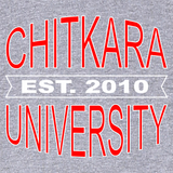 Chitkara University Clasic Hoody for Men - Chitkara University Extablished 2010 Design